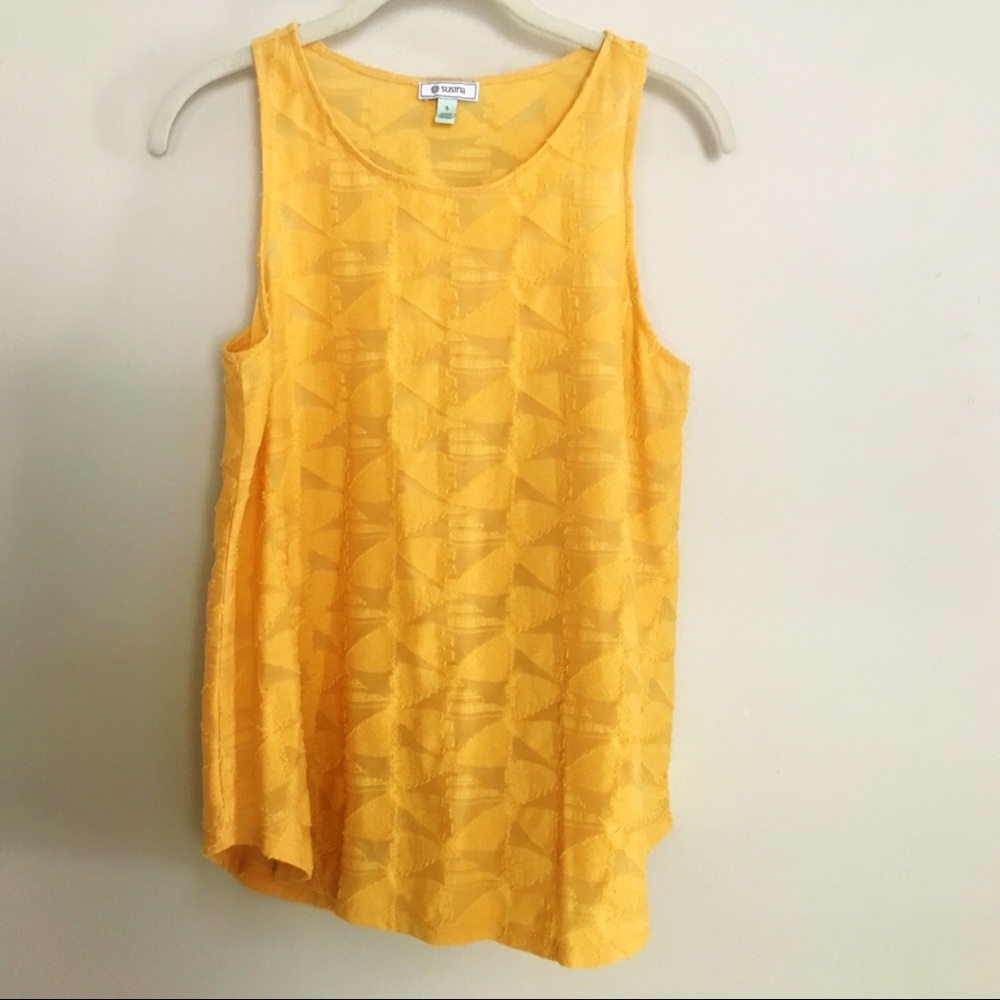 🍀🍀Susina from Nordstrom’s yellow sleeveless